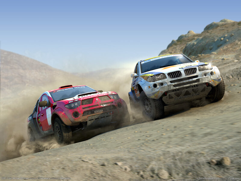 Rally Cars Racing — Red, Action-packed, Afternoon, 3d Render, Dust