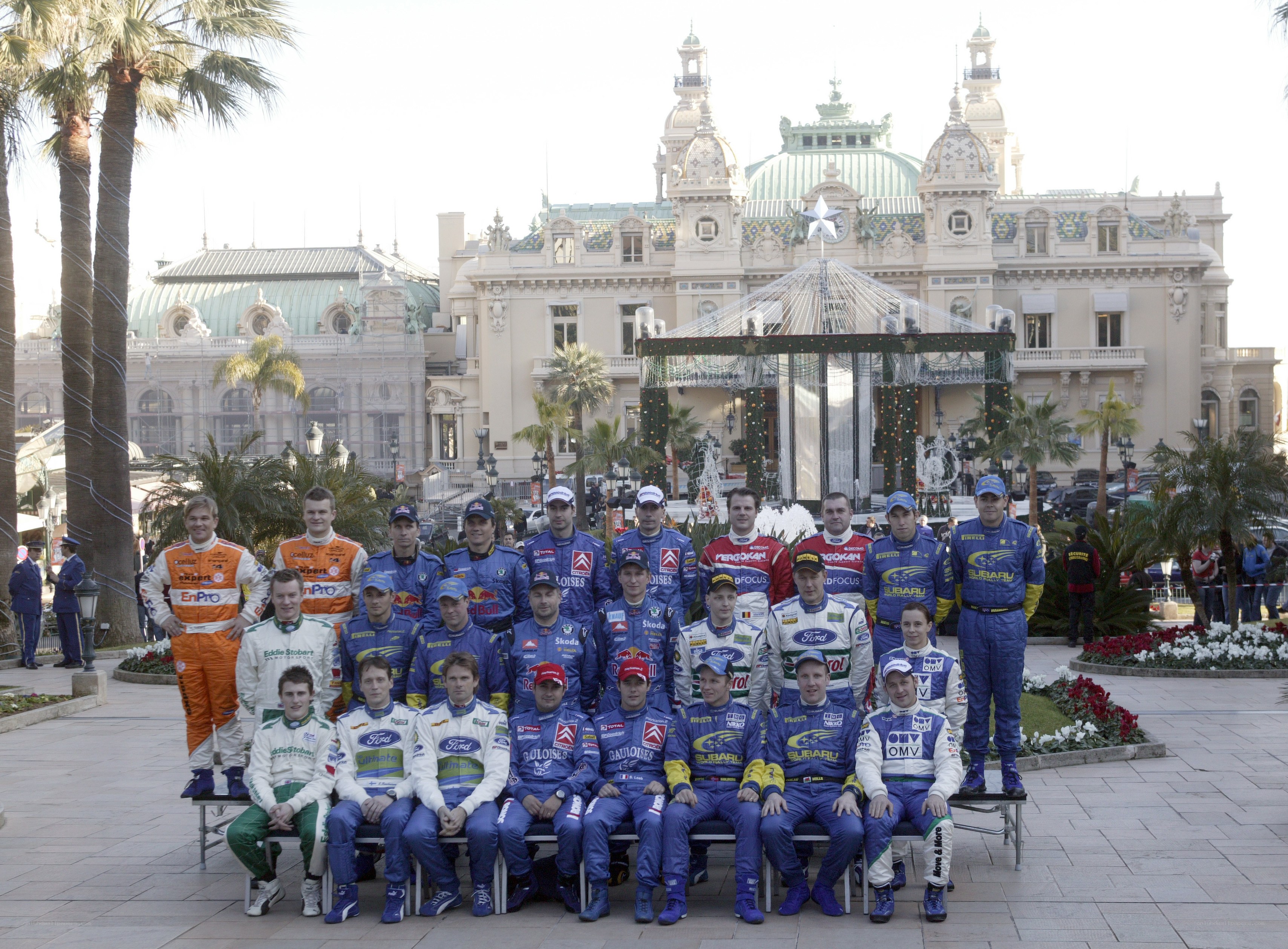 rally drivers at monaco