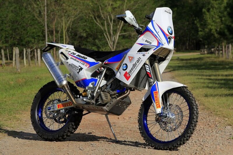 Rally Motorcycle on Dirt