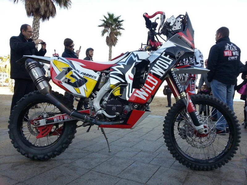 Rally Motorcycle on Display