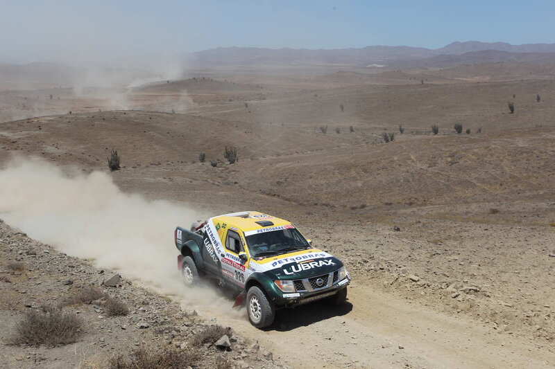 Rally Truck in Desert — Brown, Arid