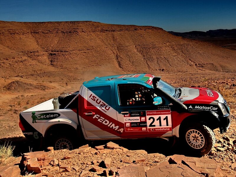 Rally Truck in Desert — Red