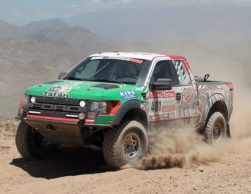 Rally Truck on Dirt — Green