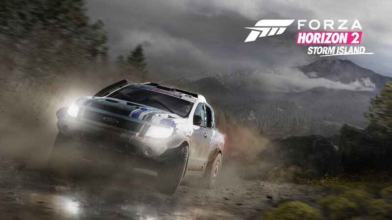 Rally Truck on Dirt Road — Gray