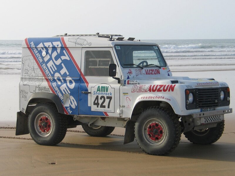 Rally Vehicle on Beach