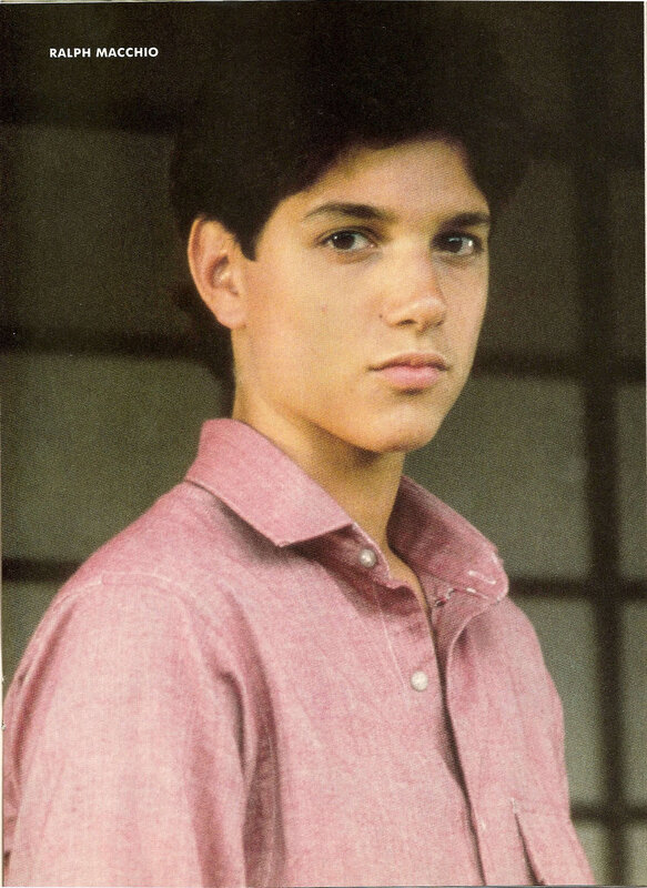 Ralph Macchio in pink shirt