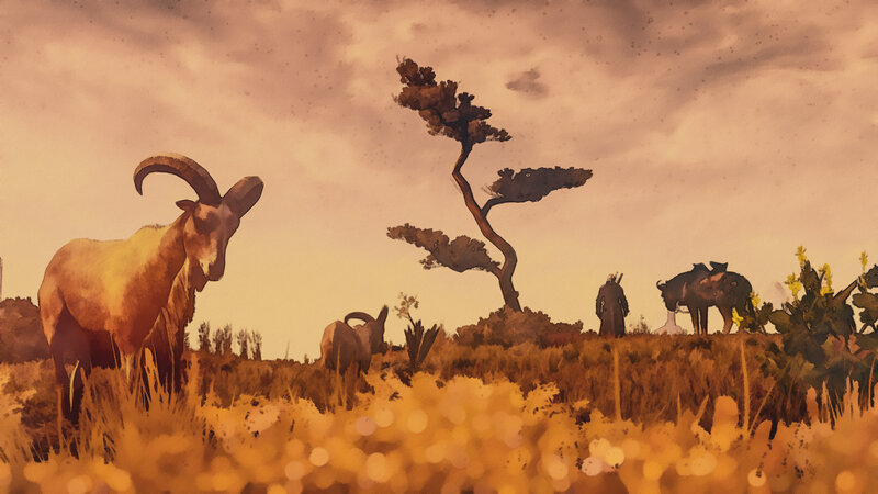Ram in a Field