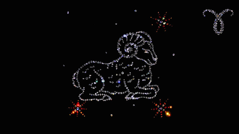 Ram Made of Rhinestones