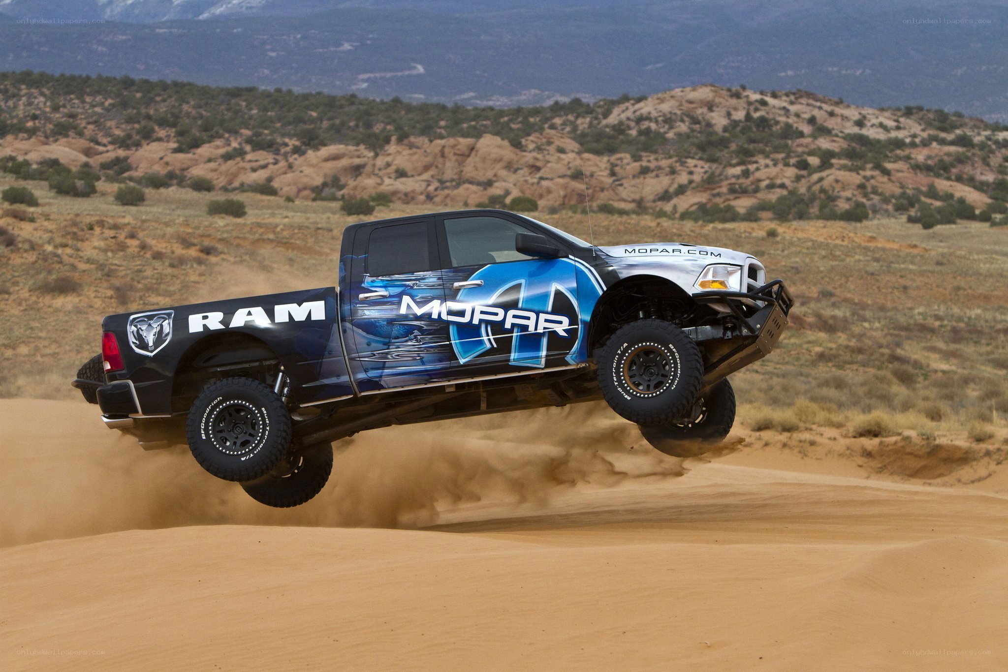 RAM Mopar truck in desert