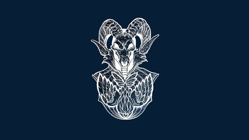 Ram Skull Illustration