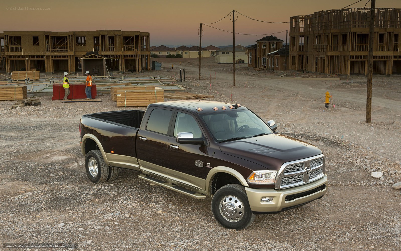 Ram truck at construction site