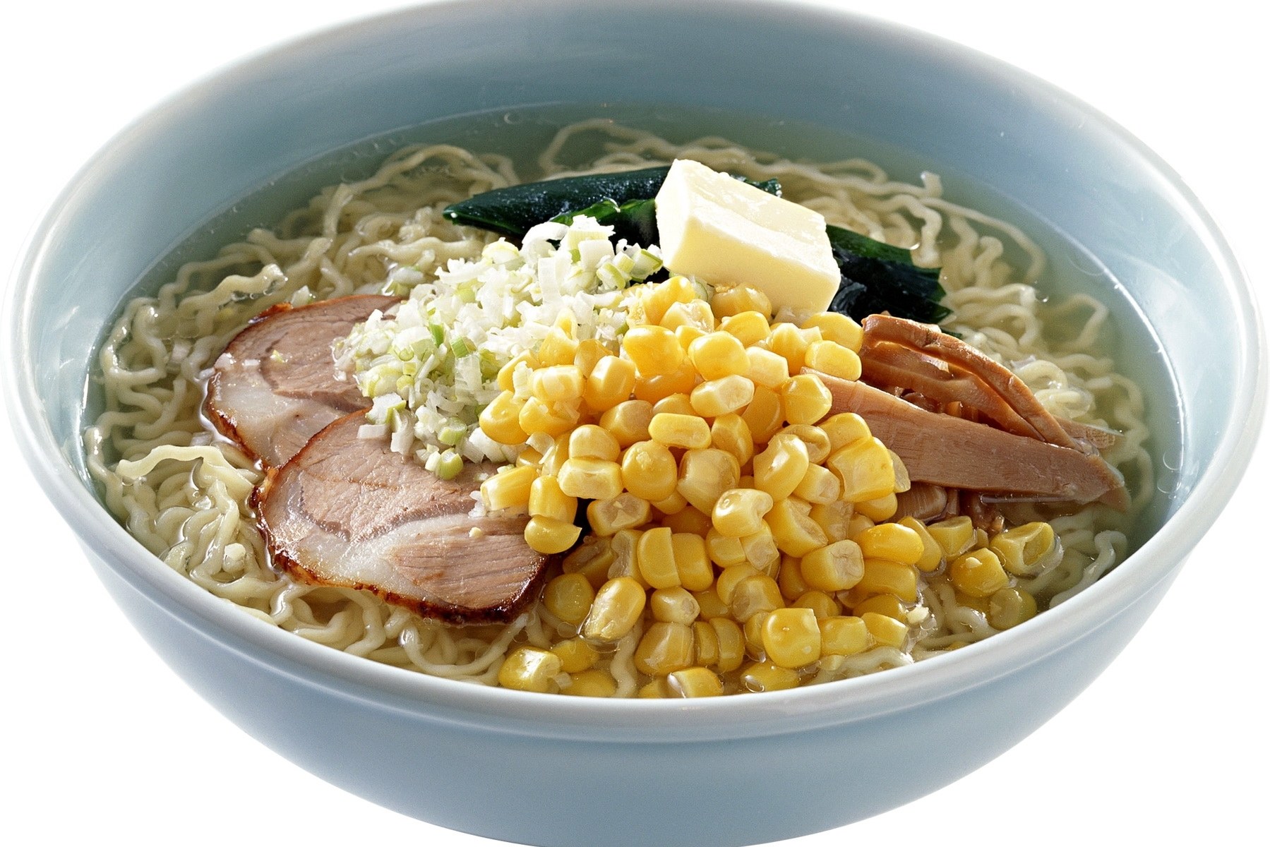 ramen with corn and pork