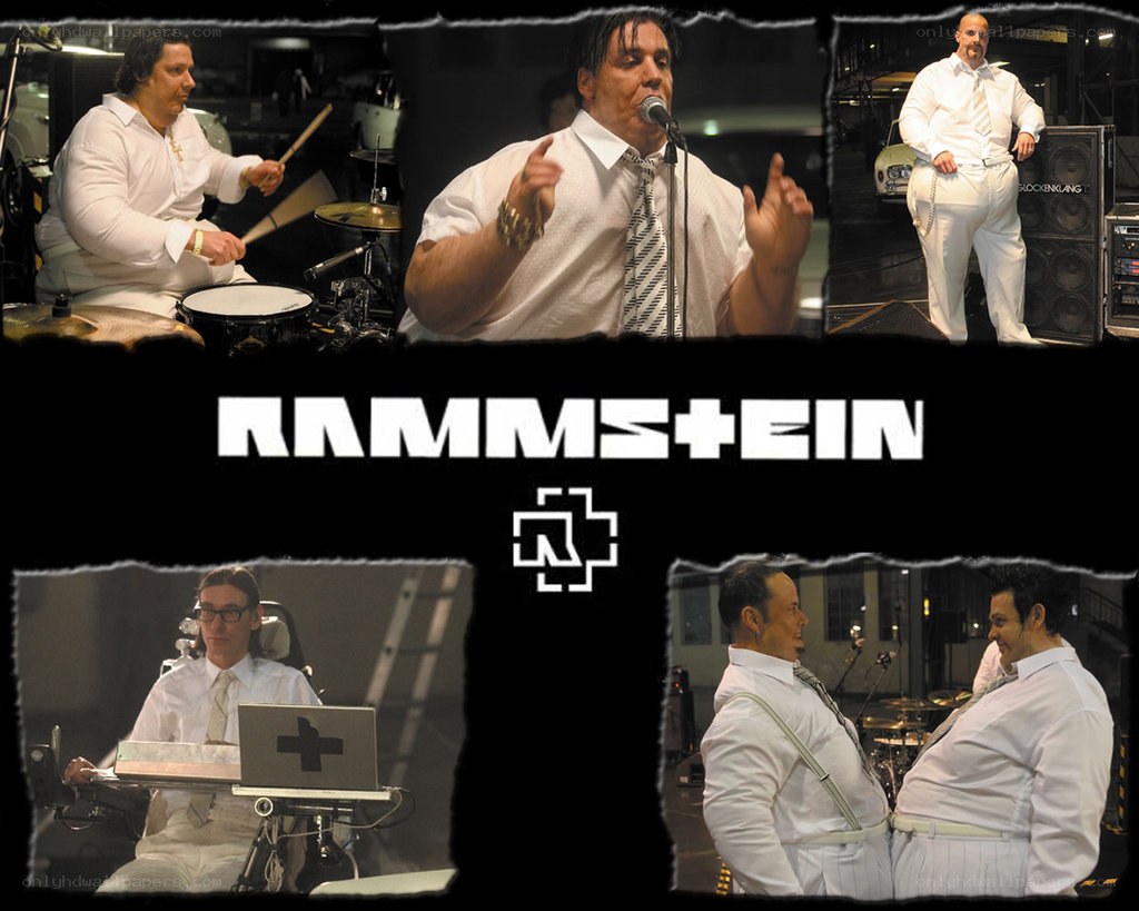 Rammstein band collage