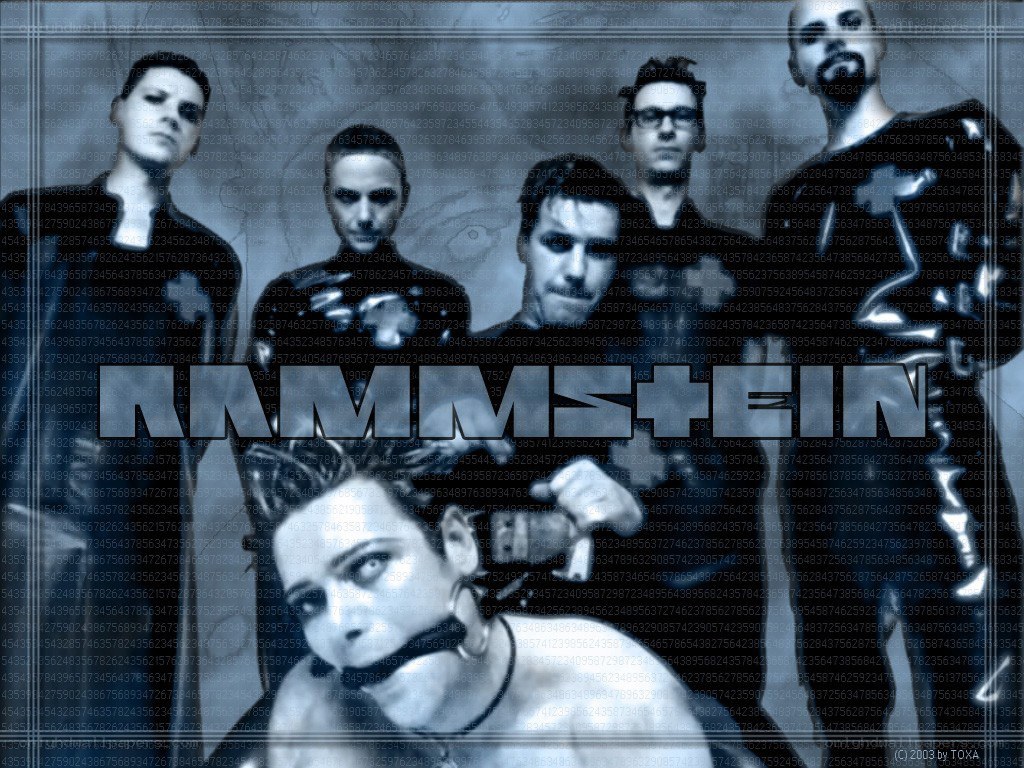 Rammstein band collage