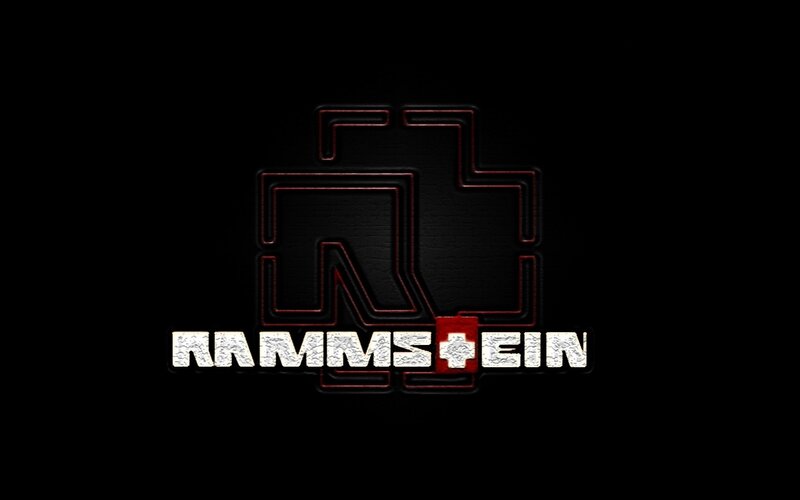 Rammstein Logo — Black, Dark, Digital Art, Text