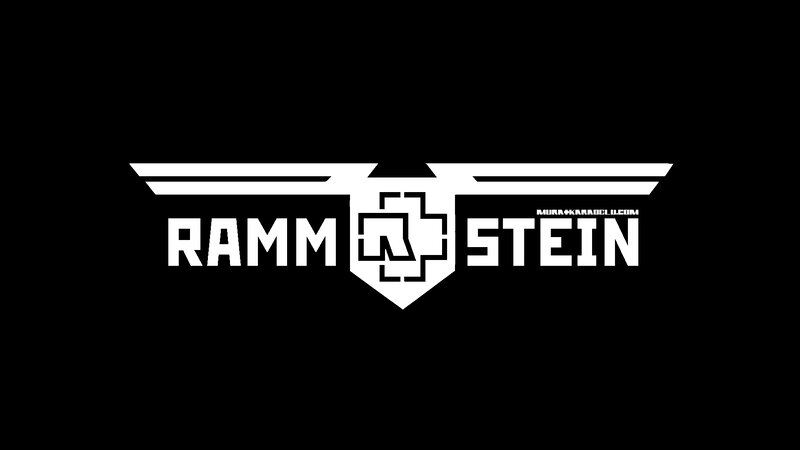 Rammstein Logo — Black, Minimalist