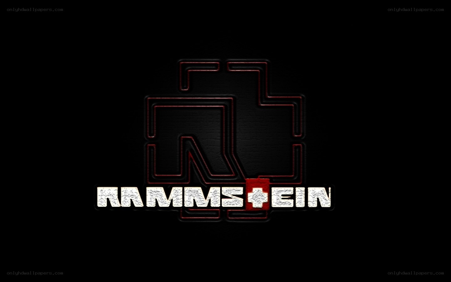 Rammstein logo on black