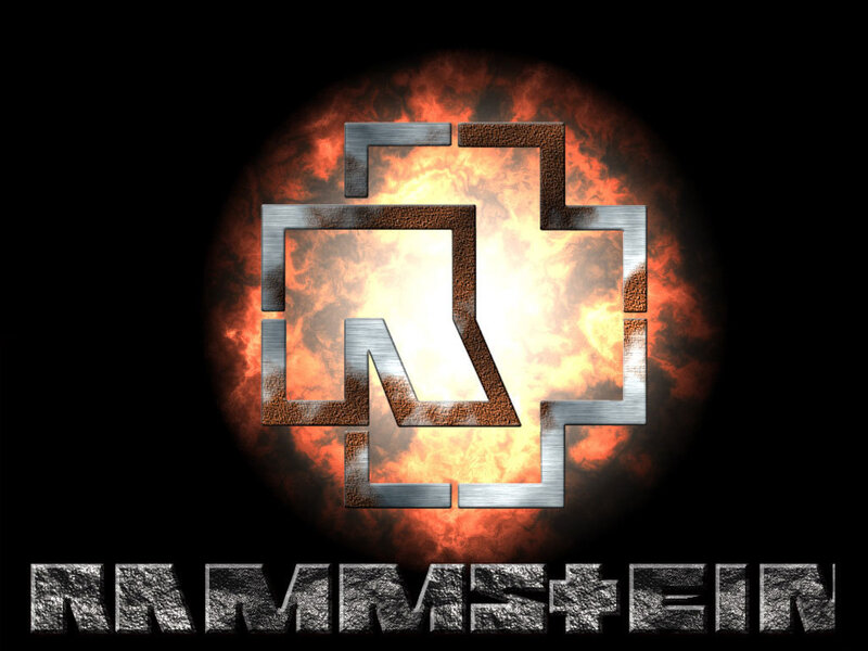Rammstein logo with explosion