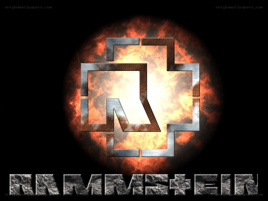Rammstein logo with explosion