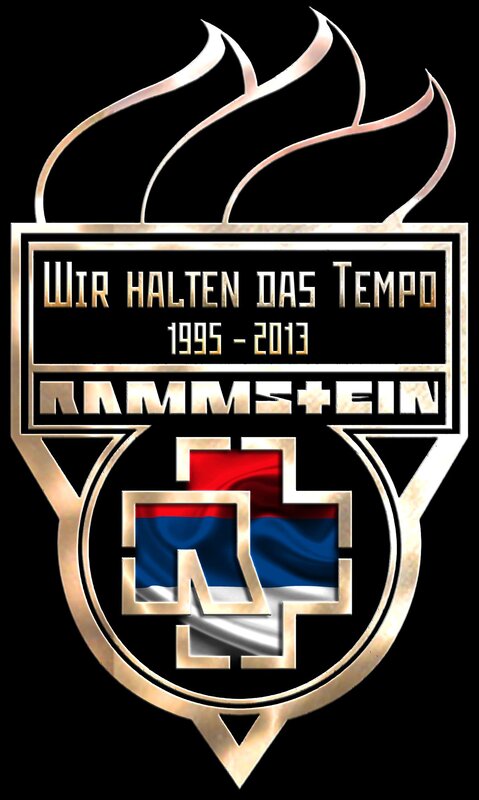 Rammstein Logo with Flag