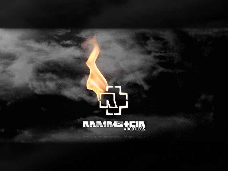 Rammstein logo with flame