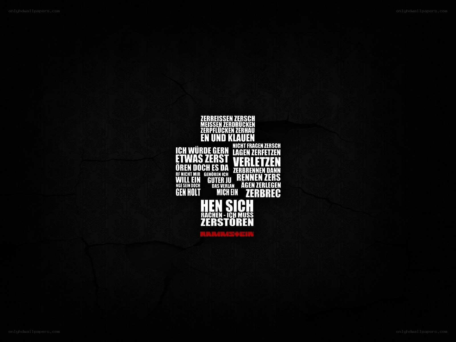 Rammstein text art