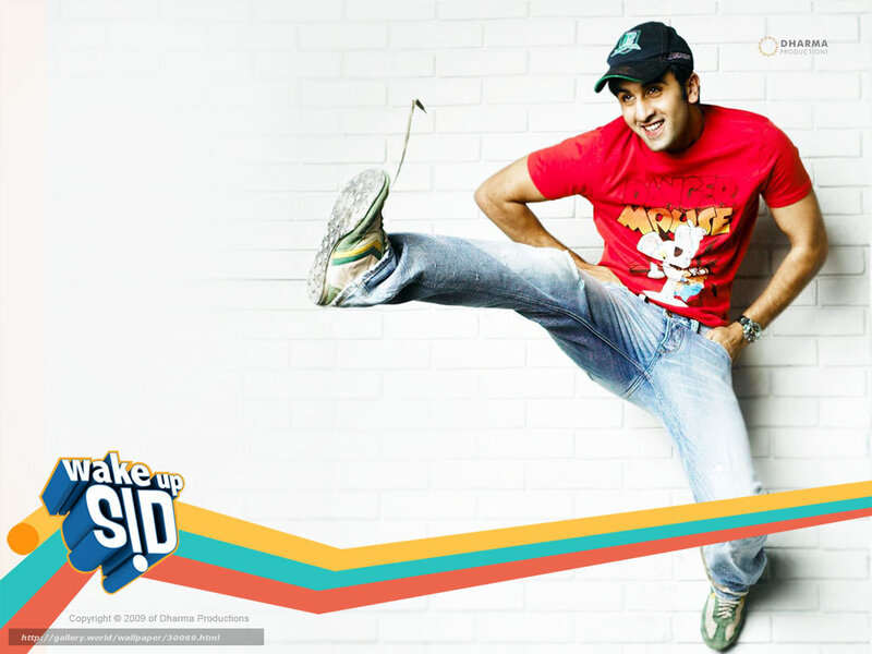 Ranbir Kapoor in red t-shirt