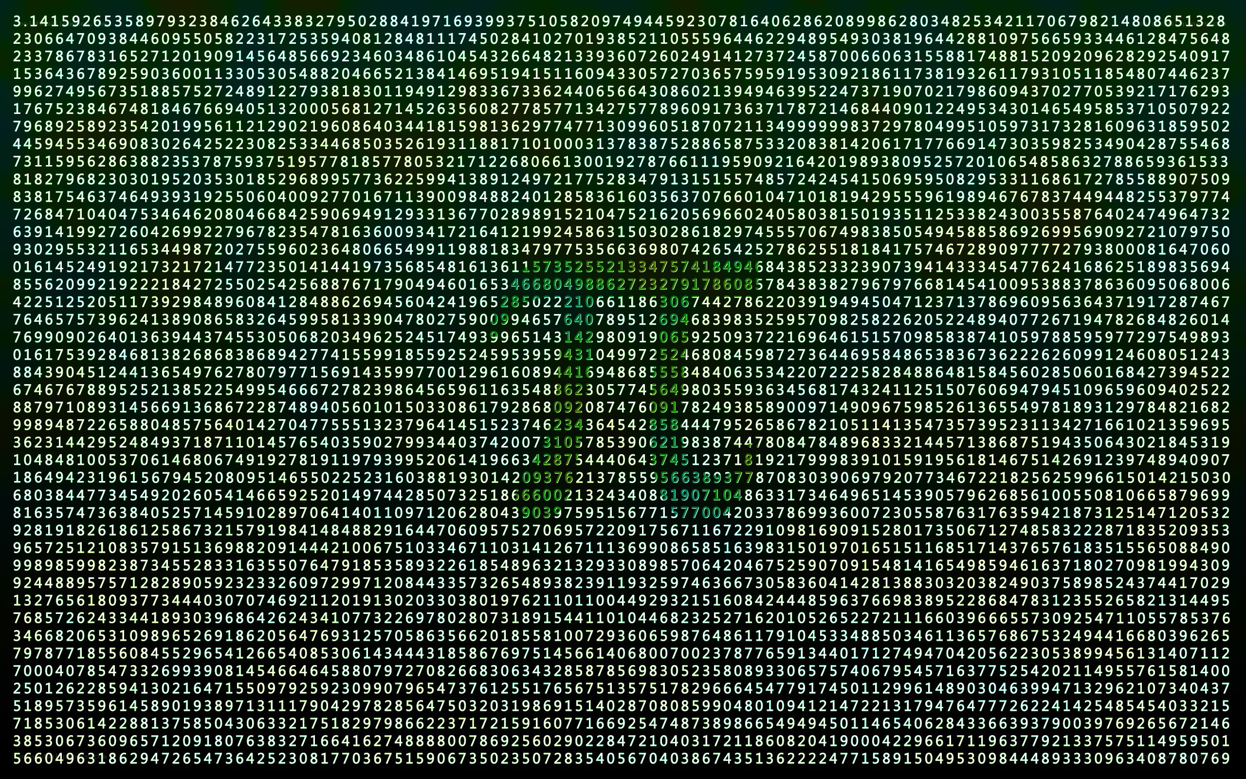 Random numerical data display