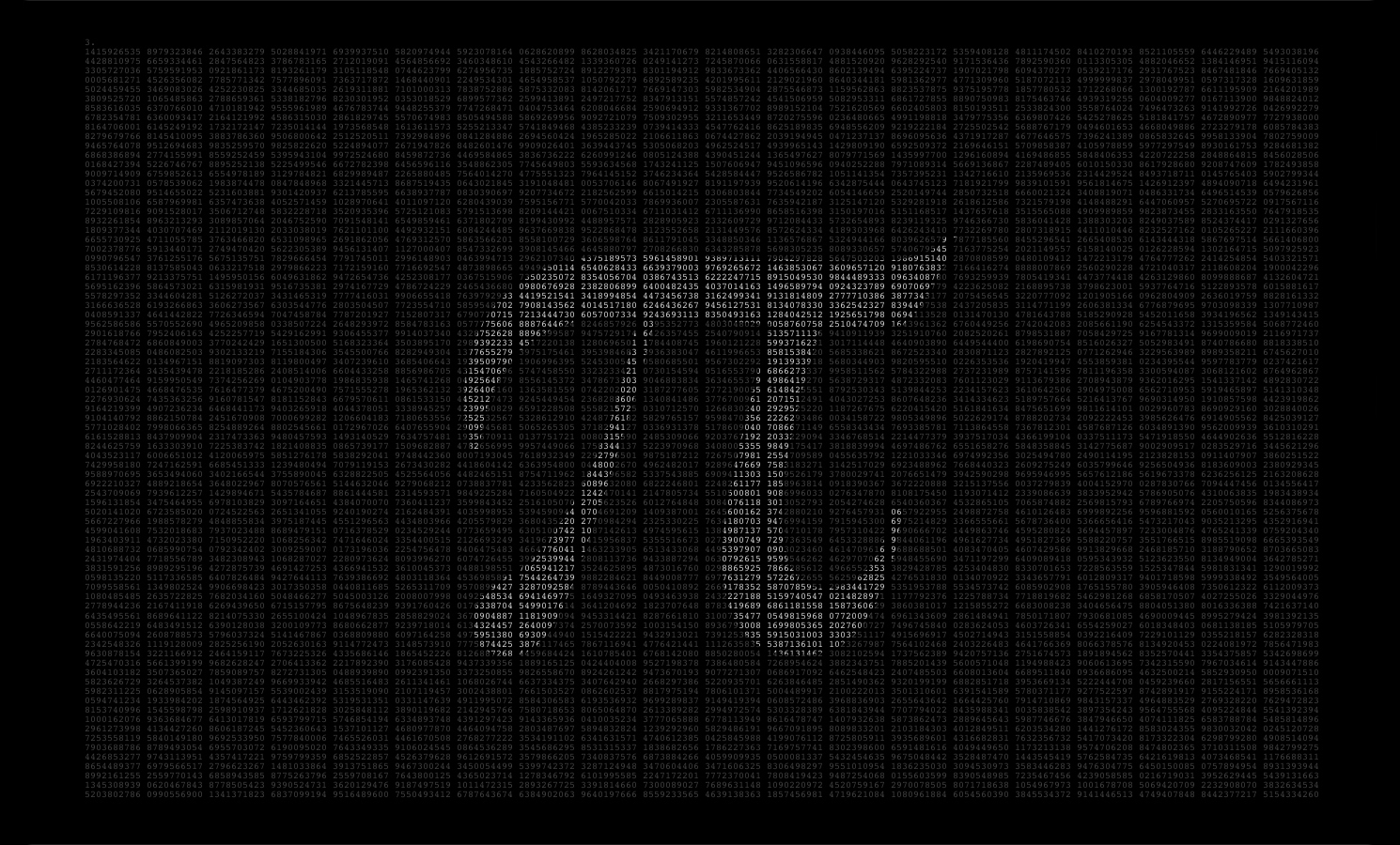 Random numerical data