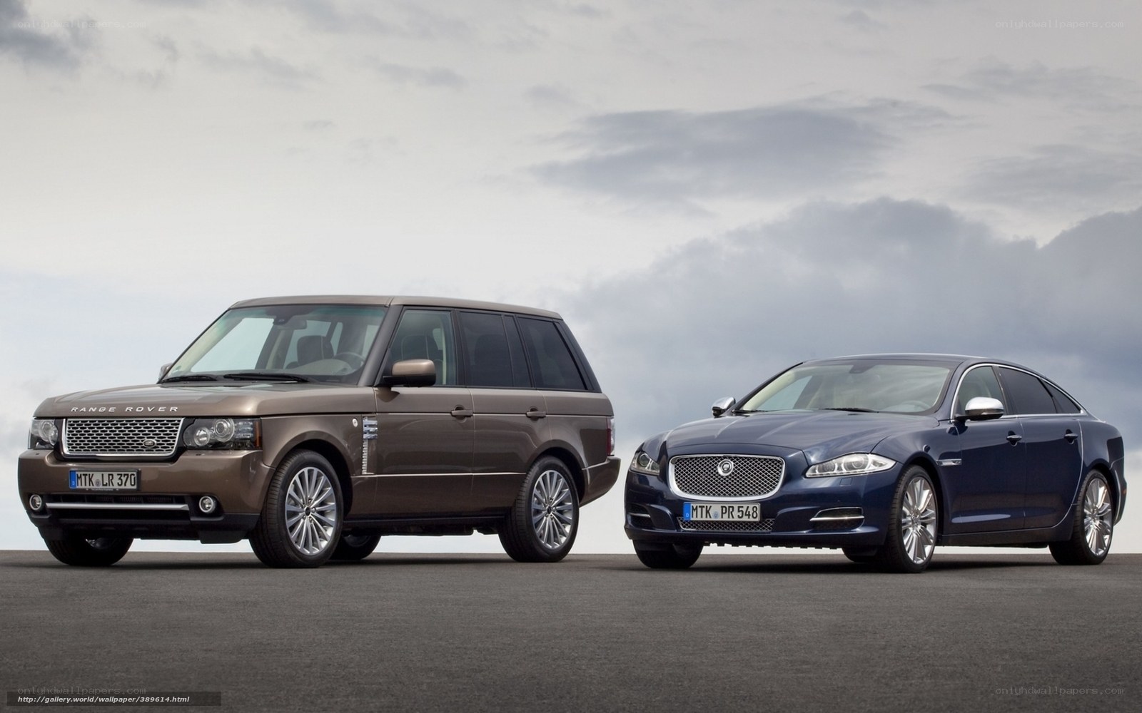 Range Rover and Jaguar sedan