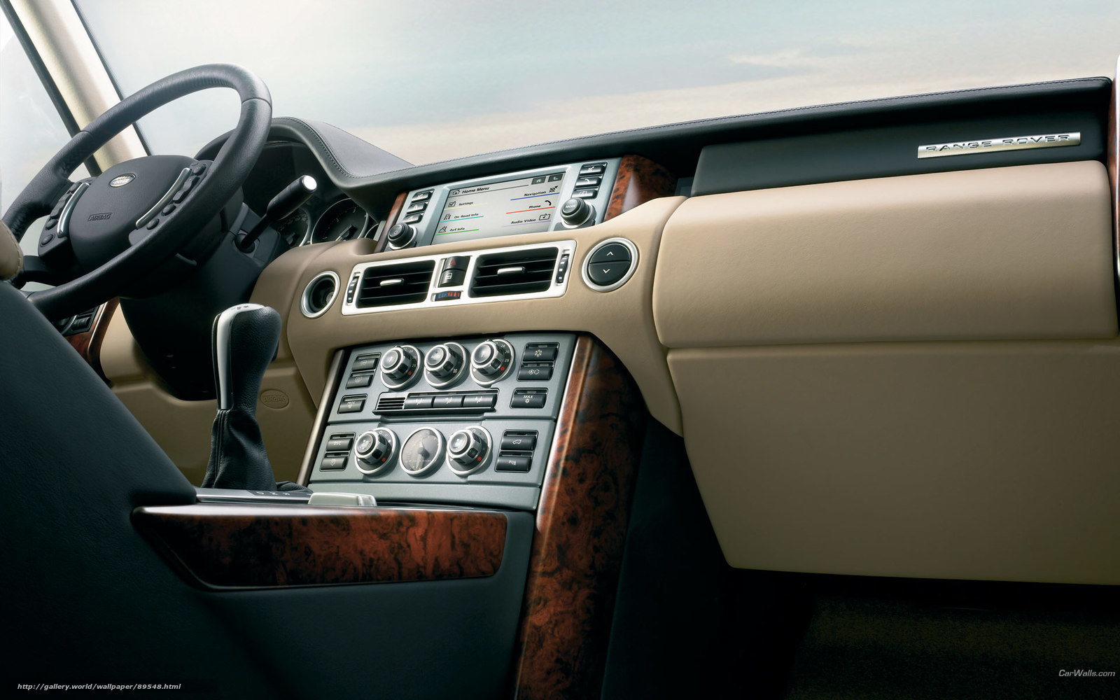 Range Rover interior dashboard
