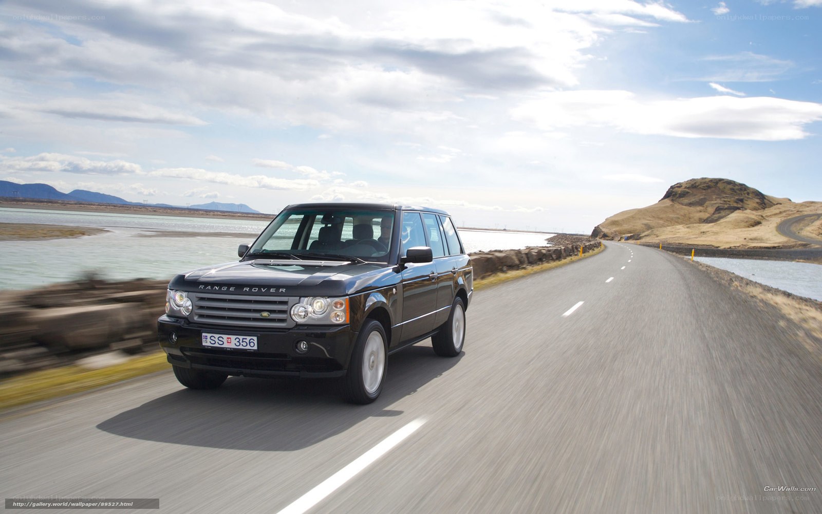 Range Rover on a coastal road