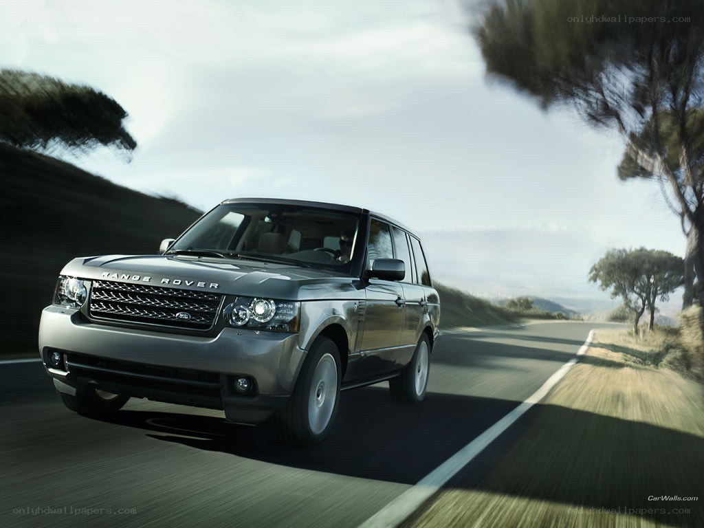 Range Rover on a winding road