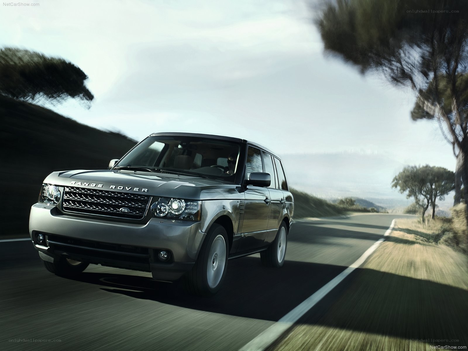 Range Rover on a winding road