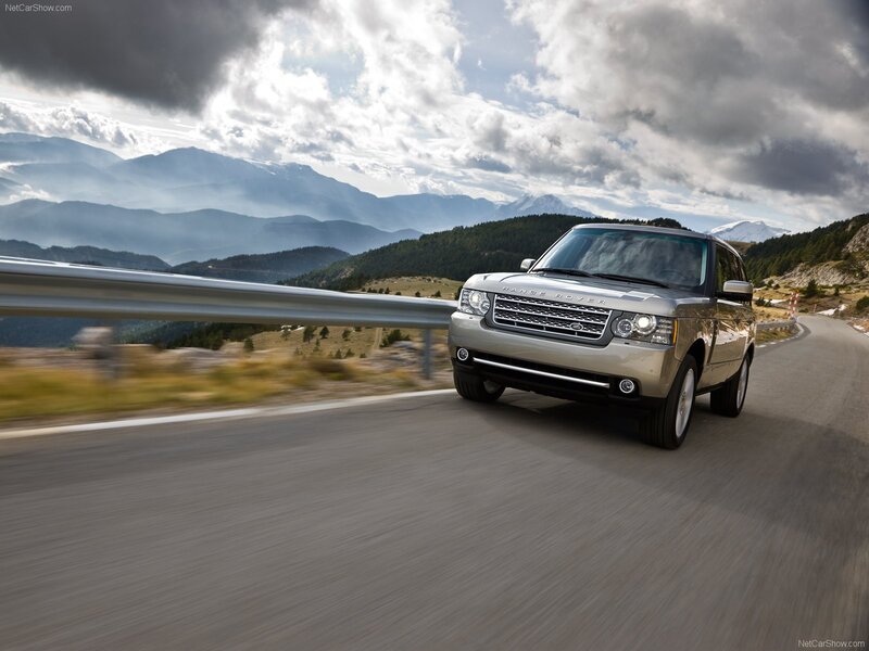 Range Rover on mountain road