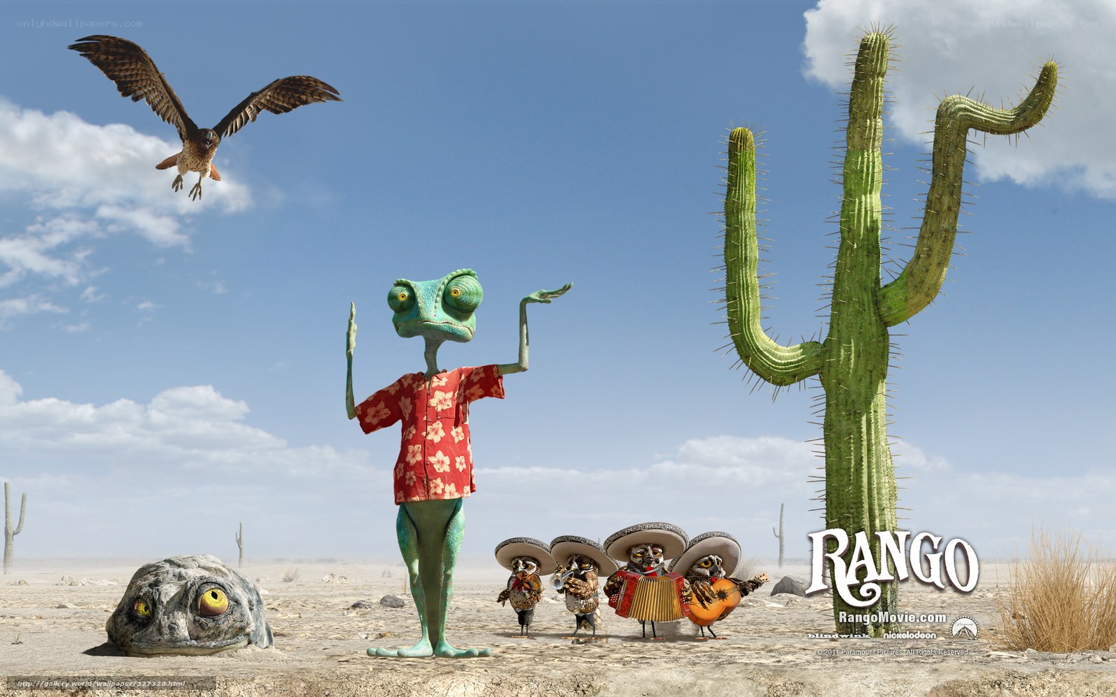 Rango movie poster scene