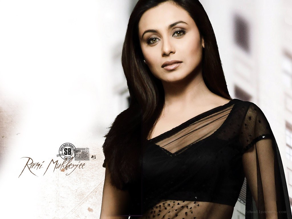 Rani Mukerji in black saree