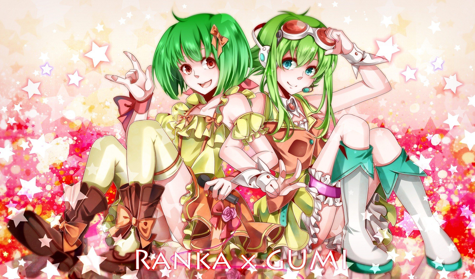 Ranka and Gumi characters