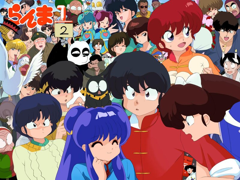 Ranma 1/2 character collage