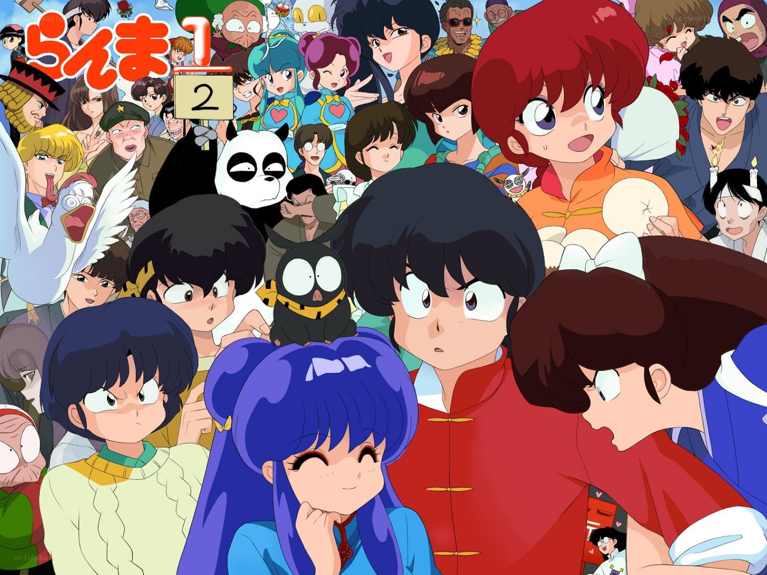 Ranma 1/2 character collage