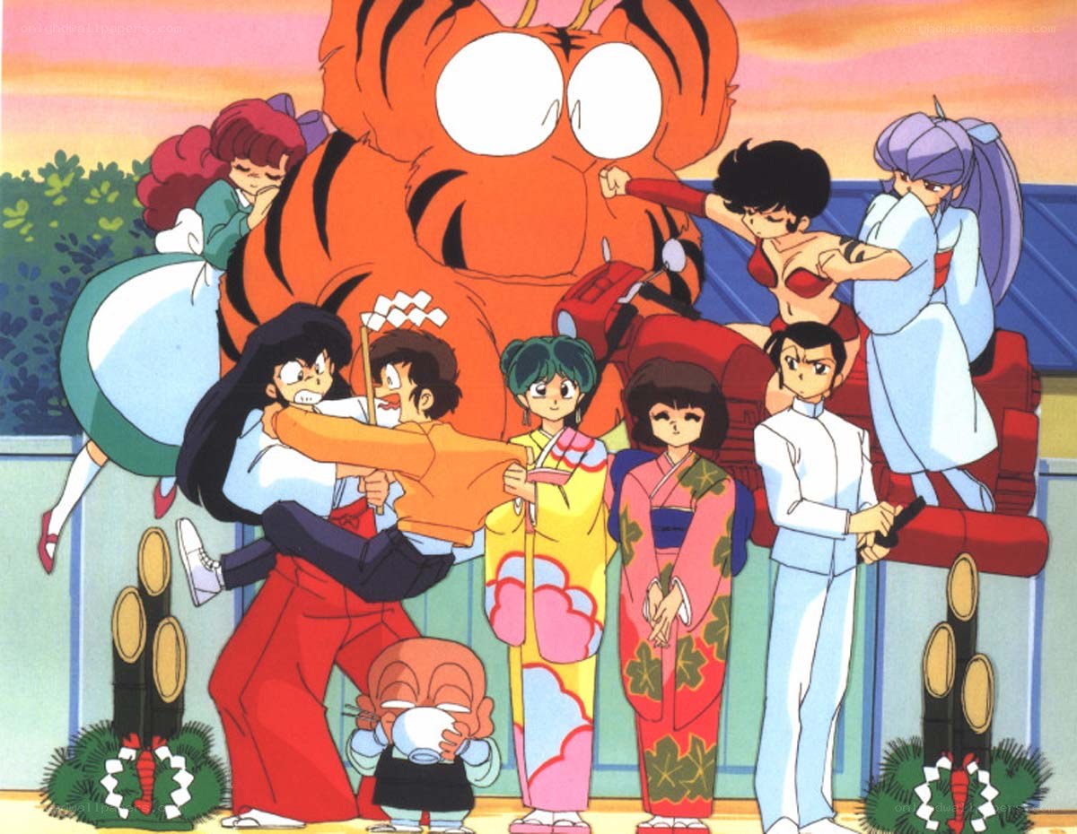 Ranma 1/2 characters in action