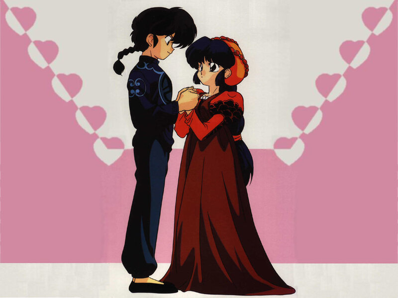 Ranma and Akane in formal wear