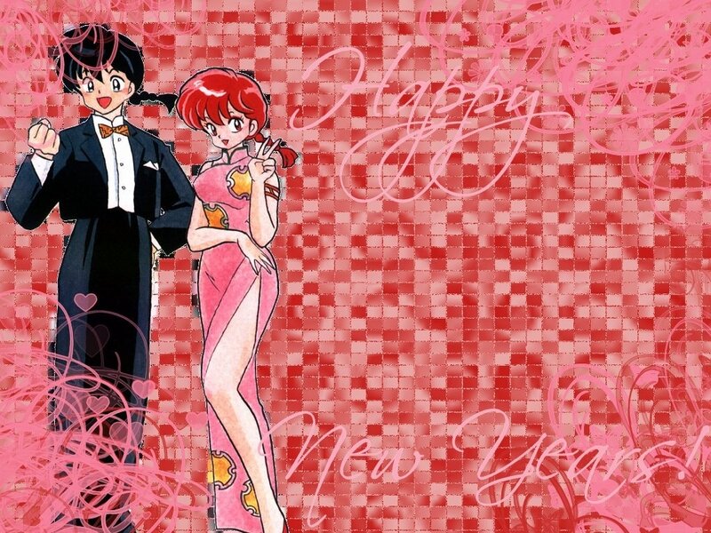 Ranma and Akane in formal wear