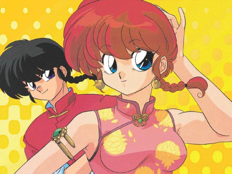 Ranma and Akane in traditional attire