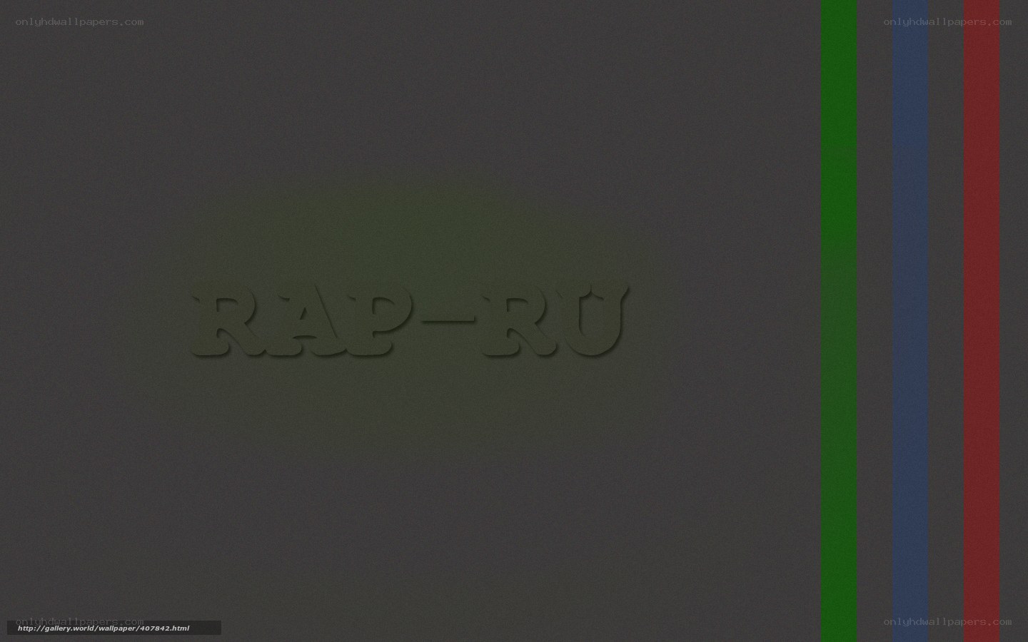 RAP-RU text on dark background