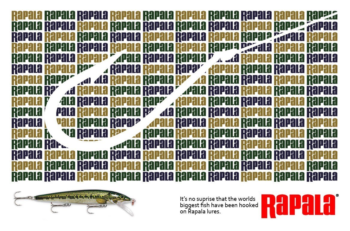 Rapala fishing lure advertisement