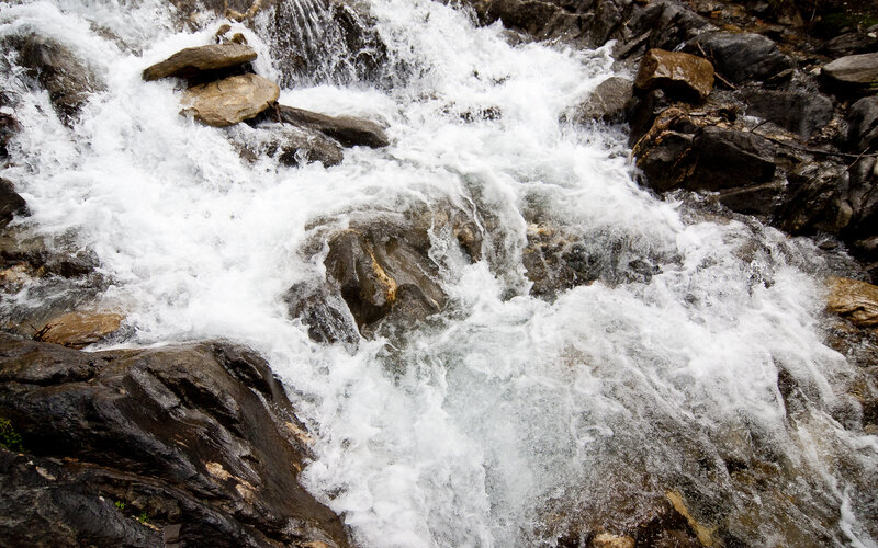 Rapid stream over rocks