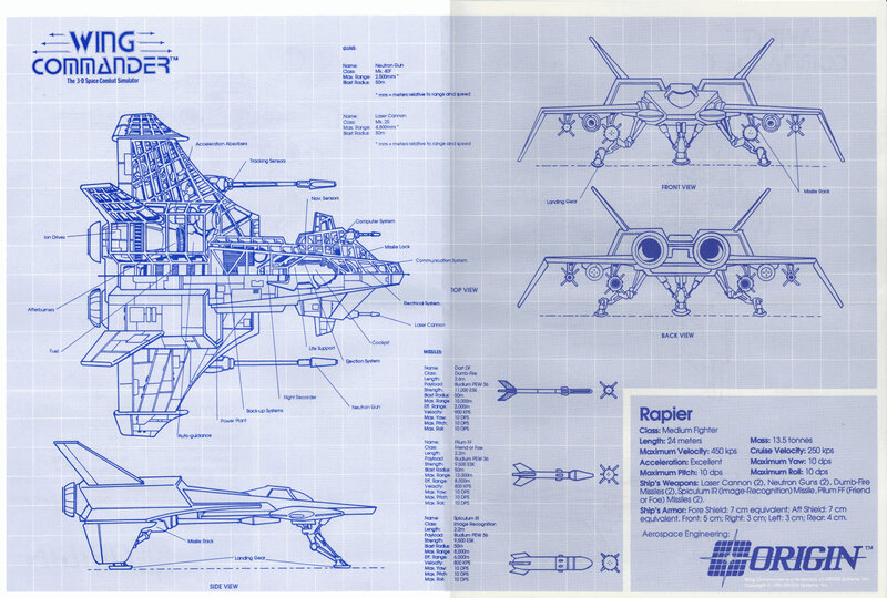 Rapier Spacecraft Blueprint