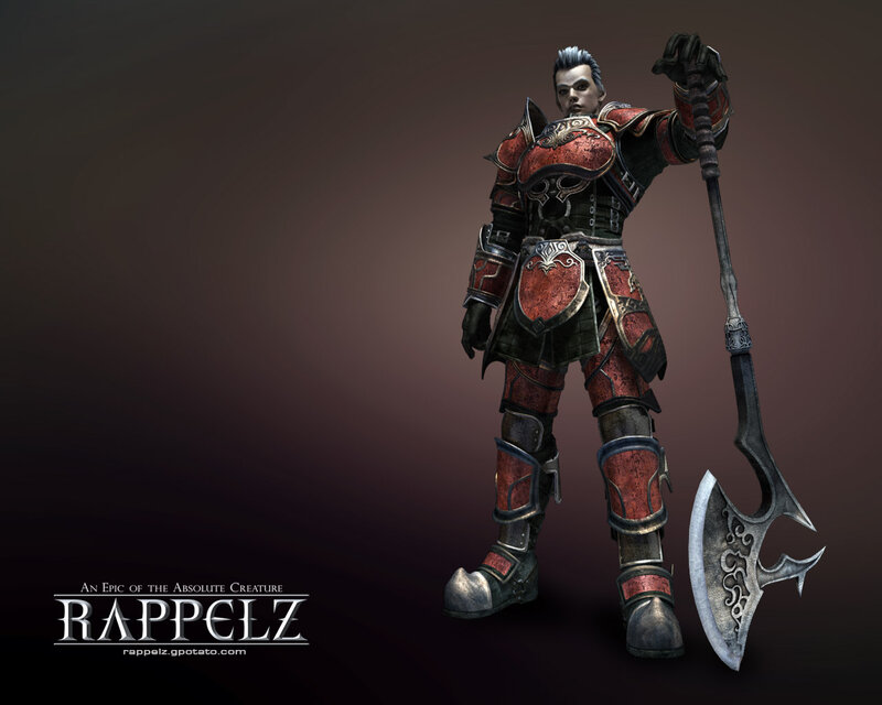 Rappelz character in red armor