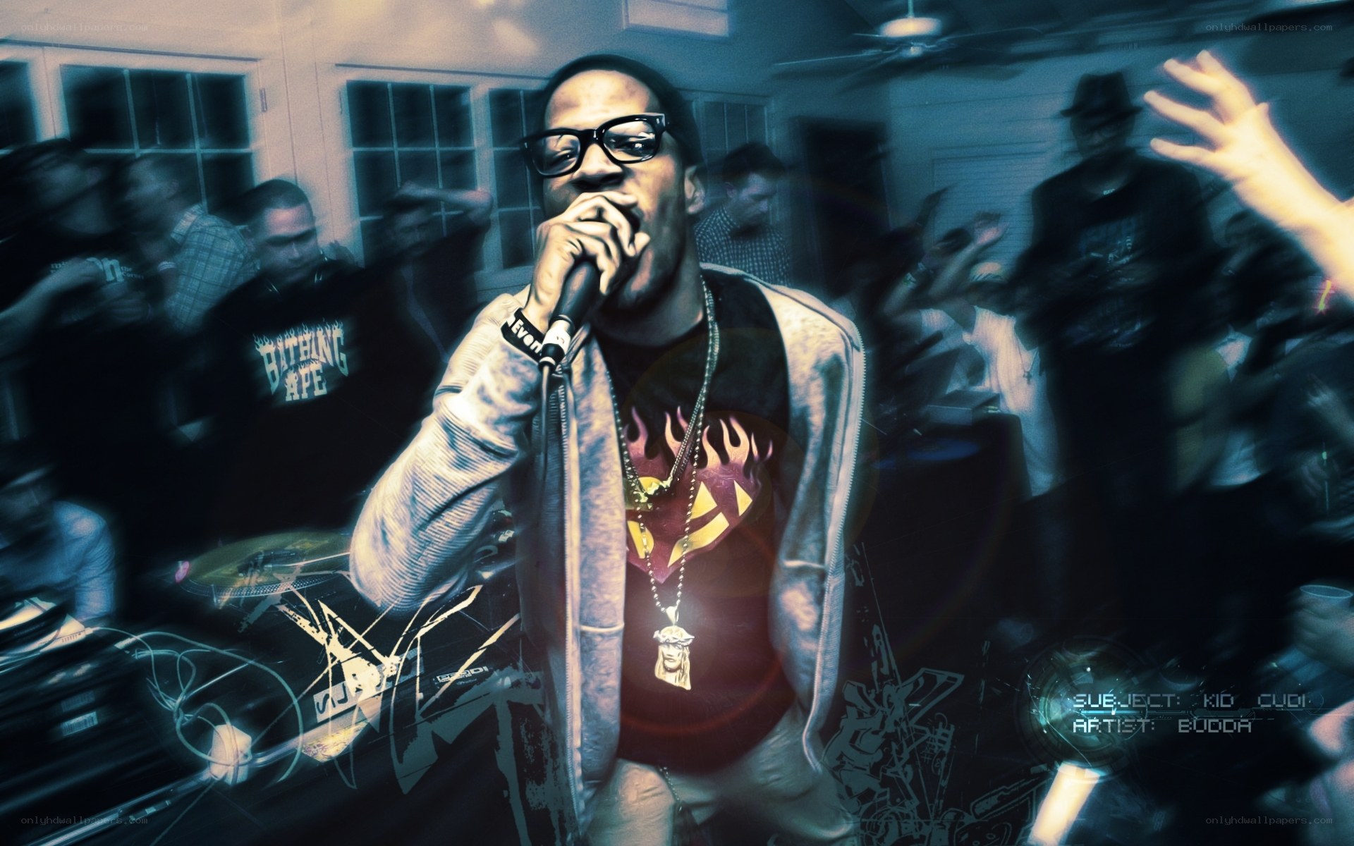 rapper performing at a party
